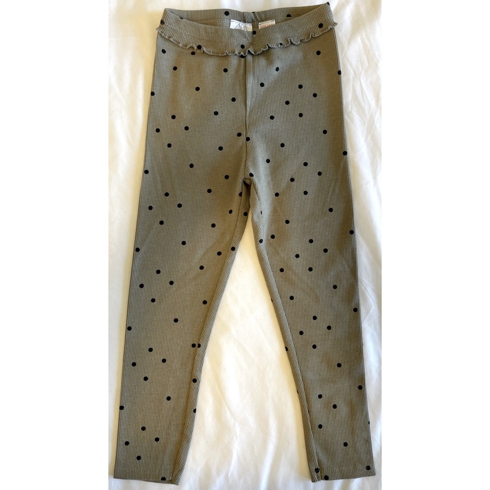 Toddler girl size 4-5 years Zara polka dot leggings